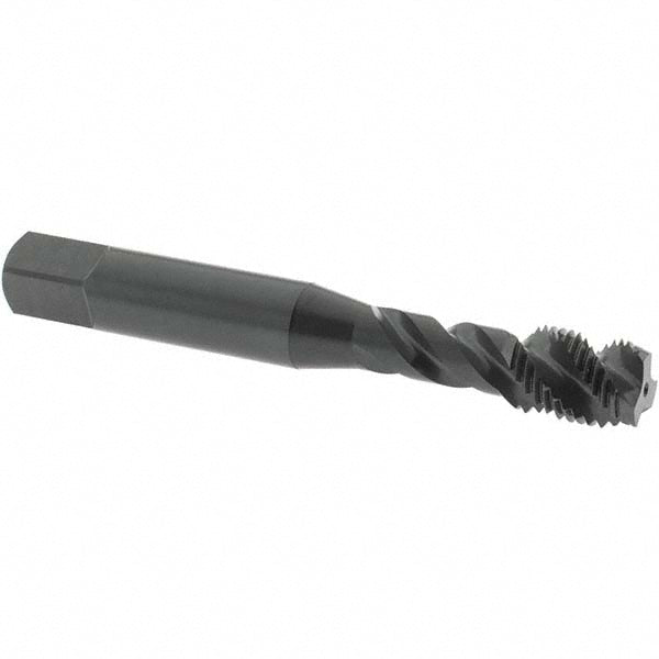 OSG 2941701 Spiral Flute Tap: 3/8-24, UNF, 3 Flute, Modified Bottoming Chamfer, 3B Class of Fit, Vanadium High-Speed Steel, Oxide Finish