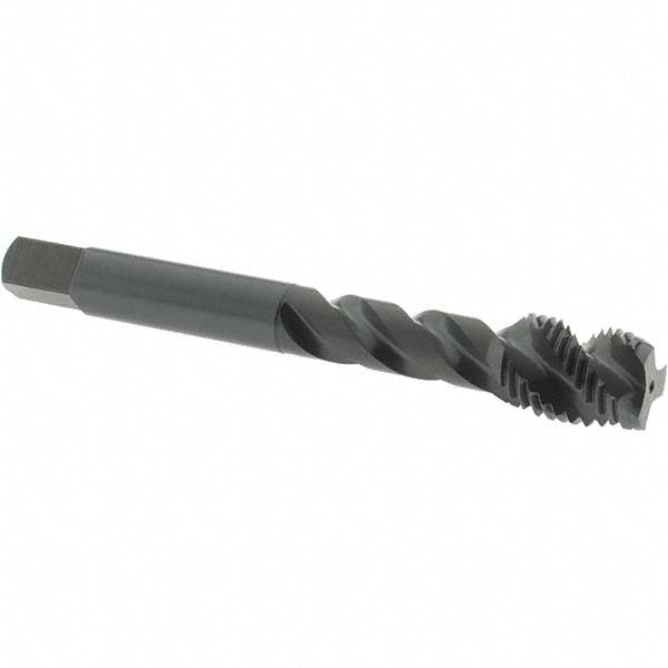 OSG 2942201 Spiral Flute Tap: 7/16-20, UNF, 3 Flute, Modified Bottoming Chamfer, 3B Class of Fit, Vanadium High-Speed Steel, Oxide Finish