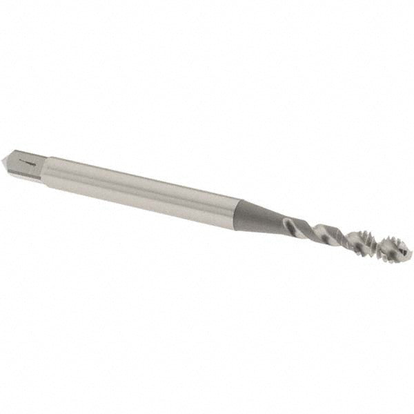 OSG 2951300 Spiral Flute Tap: #4-40, UNC, 2 Flute, Modified Bottoming Chamfer, 2B/3B Class of Fit, Vanadium High-Speed Steel, Bright/Uncoated Finish