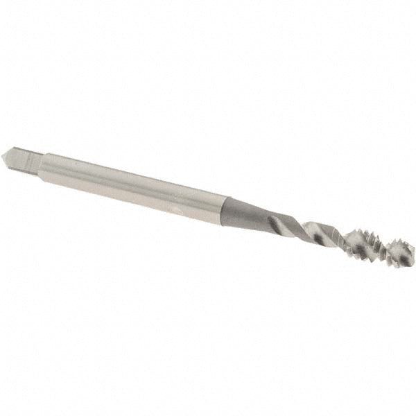OSG 2952500 Spiral Flute Tap: #6-32, UNC, 2 Flute, Modified Bottoming Chamfer, 3B Class of Fit, Vanadium High-Speed Steel, Bright/Uncoated Finish