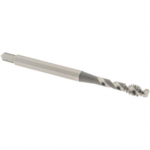 OSG 2952600 Spiral Flute Tap: #6-32, UNC, 2 Flute, Modified Bottoming Chamfer, 2B Class of Fit, Vanadium High-Speed Steel, Bright/Uncoated Finish