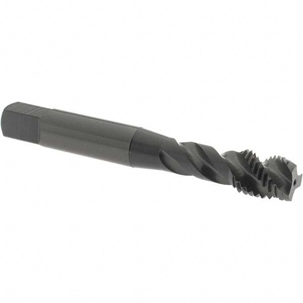 OSG 2991701 Spiral Flute Tap: M10x1.25, Metric Fine, 3 Flute, Modified Bottoming Chamfer, 4H Class of Fit, Vanadium High-Speed Steel, Oxide Finish