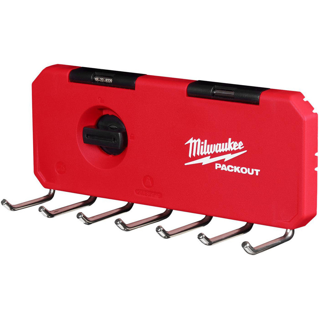 Milwaukee Tool 48-22-8329 PACKOUT 7-Hook Rack: 3.5" High, 3" Long, 9.5" Wide
