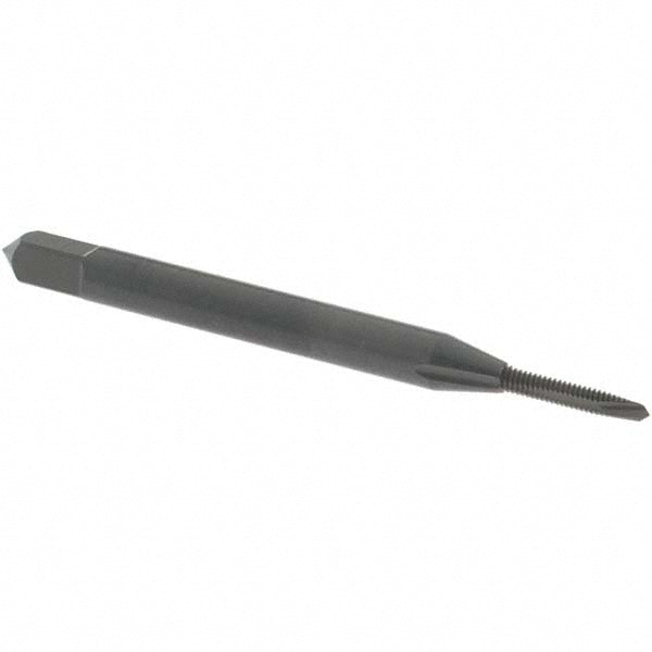 OSG 1205001 Spiral Point Tap: #0-80 UNF, 2 Flutes, Plug Chamfer, 2B Class of Fit, HSS, Steam Oxide Coated