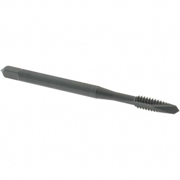 OSG 1212401 Spiral Point Tap: #6-32 UNC, 2 Flutes, Plug Chamfer, 2B Class of Fit, HSS, Steam Oxide Coated