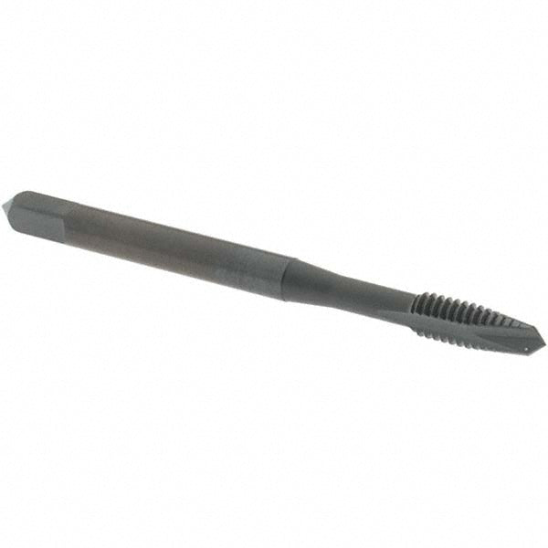 OSG 1207801 Spiral Point Tap: #8-32 UNC, 2 Flutes, Plug Chamfer, 3B Class of Fit, HSS, Steam Oxide Coated