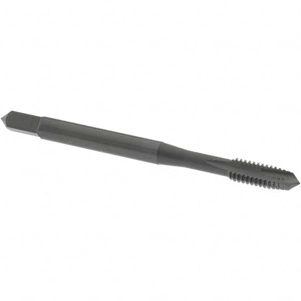 OSG 1212801 Spiral Point Tap: #8-32 UNC, 2 Flutes, Plug Chamfer, 2B Class of Fit, HSS, Steam Oxide Coated