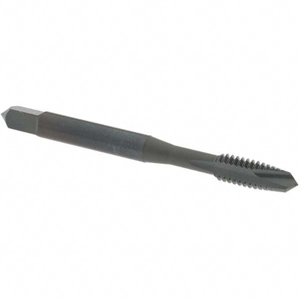 OSG 1214201 Spiral Point Tap: #12-24 UNC, 2 Flutes, Plug Chamfer, 2B/3B Class of Fit, HSS, Steam Oxide Coated