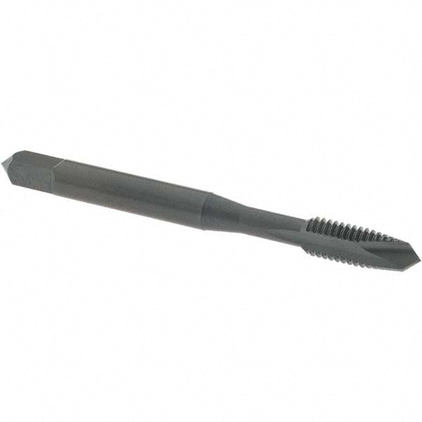OSG 1214401 Spiral Point Tap: #12-28 UNF, 2 Flutes, Plug Chamfer, 2B/3B Class of Fit, HSS, Steam Oxide Coated