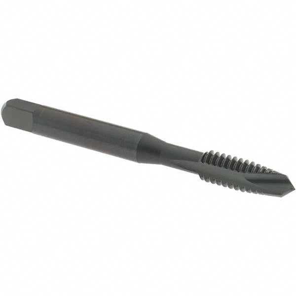OSG 1240001 Spiral Point Tap: 1/4-20 UNC, 2 Flutes, Plug Chamfer, 2B Class of Fit, HSS, Steam Oxide Coated