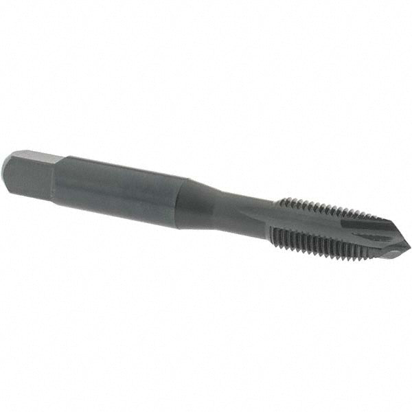 OSG 1231801 Spiral Point Tap: 3/8-24 UNF, 3 Flutes, Plug Chamfer, 3B Class of Fit, HSS, Steam Oxide Coated