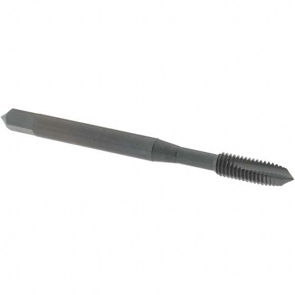 OSG 1612401 Spiral Point Tap: #10-32 UNF, 2 Flutes, Plug Chamfer, 2B Class of Fit, HSS, Steam Oxide Coated