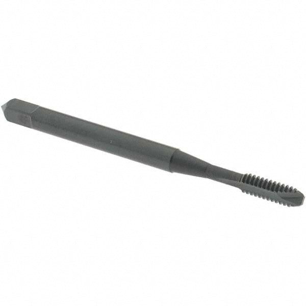 OSG 1206501 Spiral Point Tap: #4-40 UNC, 2 Flutes, Bottoming Chamfer, 2B/3B Class of Fit, HSS, Steam Oxide Coated