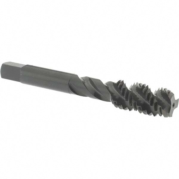 OSG 1432101 Spiral Flute Tap: 1/2-13, UNC, 3 Flute, Bottoming Chamfer, 3B Class of Fit, High-Speed Steel, Oxide Finish
