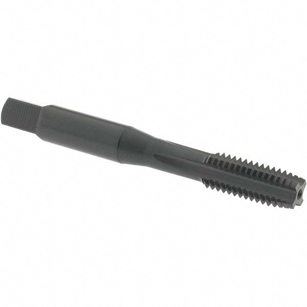 OSG 1608307 Straight Flute Tap: M8x1.25 Metric Coarse, 4 Flute, Plug Chamfer, 6H Class of Fit, High-Speed Steel, Nitride & Oxide Finish