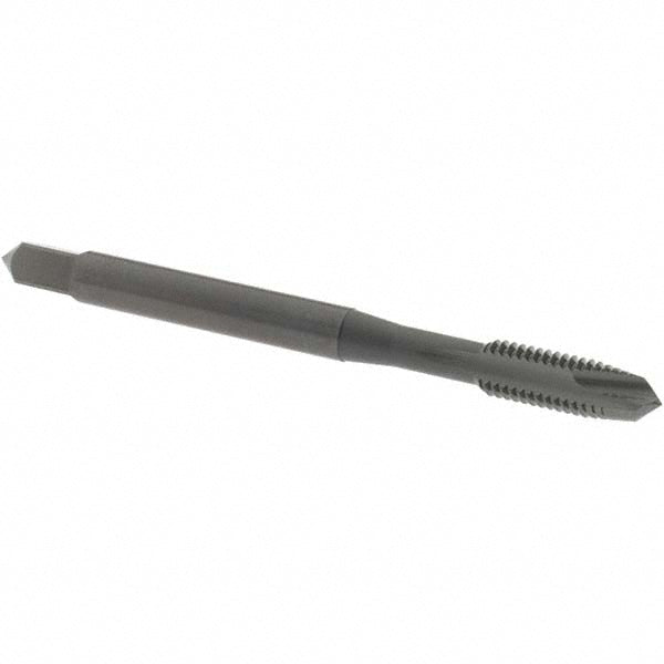 OSG 1980701 Spiral Point Tap: M5x0.8 Metric, 2 Flutes, Plug Chamfer, 6H Class of Fit, HSS, Steam Oxide Coated