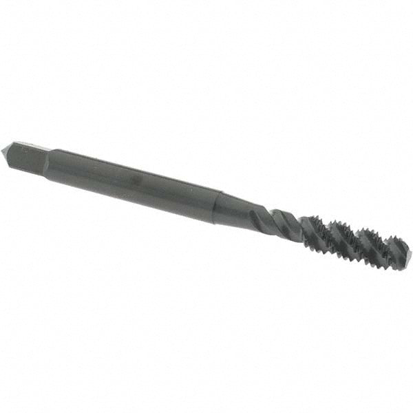 OSG 1985801 Spiral Flute Tap: M5x0.8, Metric Coarse, 3 Flute, Bottoming Chamfer, 6H Class of Fit, High-Speed Steel, Oxide Finish