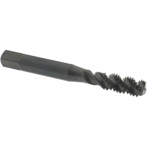 OSG 1986401 Spiral Flute Tap: M8x1.25, Metric Coarse, 3 Flute, Bottoming Chamfer, 6H Class of Fit, High-Speed Steel, Oxide Finish