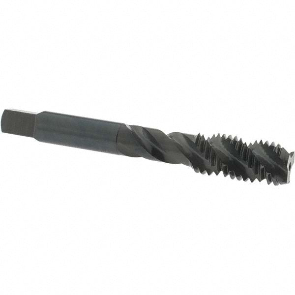 OSG 1987001 Spiral Flute Tap: M12x1.75, Metric Coarse, 3 Flute, Bottoming Chamfer, 6H Class of Fit, High-Speed Steel, Oxide Finish