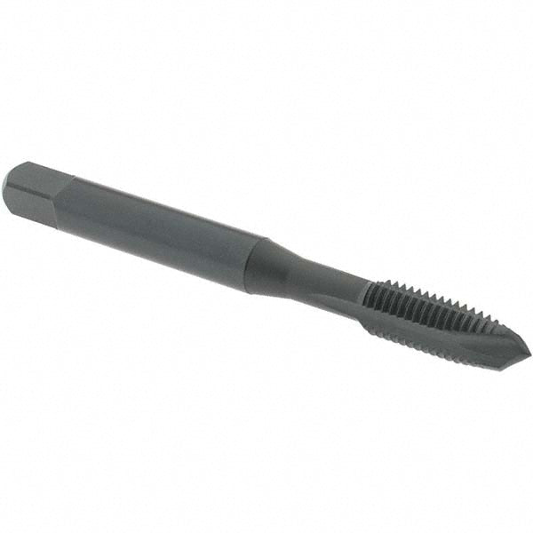 OSG 1736701 Spiral Point Tap: 1/4-28 UNF, 3 Flutes, Plug, Vanadium High Speed Steel, Oxide Coated