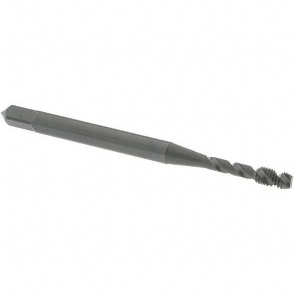 OSG 1713501 #2-56 UNC, 2 Flute, 45° Helix, Modified Bottoming Chamfer, Oxide Finish, Vanadium High Speed Steel Spiral Flute STI Tap