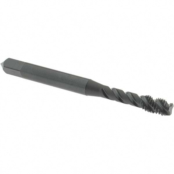 OSG 1713901 #8-32 UNC, 3 Flute, 45° Helix, Modified Bottoming Chamfer, Oxide Finish, Vanadium High Speed Steel Spiral Flute STI Tap