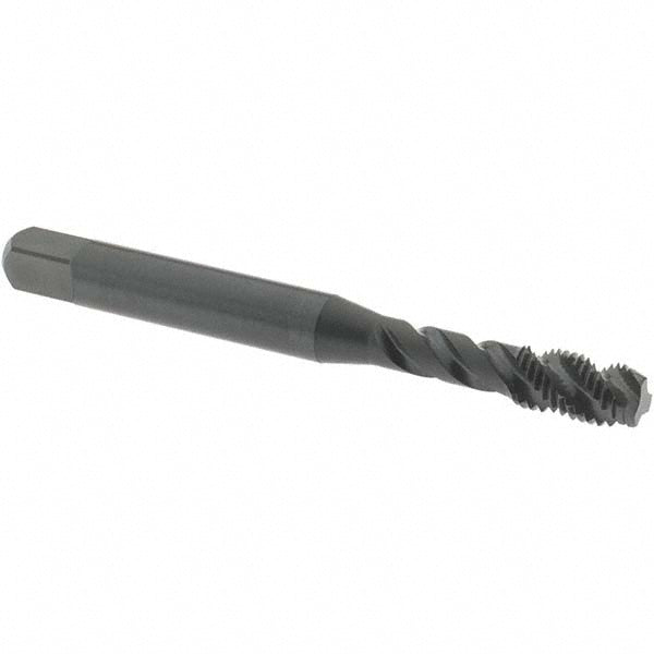 OSG 1714201 #10-32 UNF, 3 Flute, 45° Helix, Modified Bottoming Chamfer, Oxide Finish, Vanadium High Speed Steel Spiral Flute STI Tap