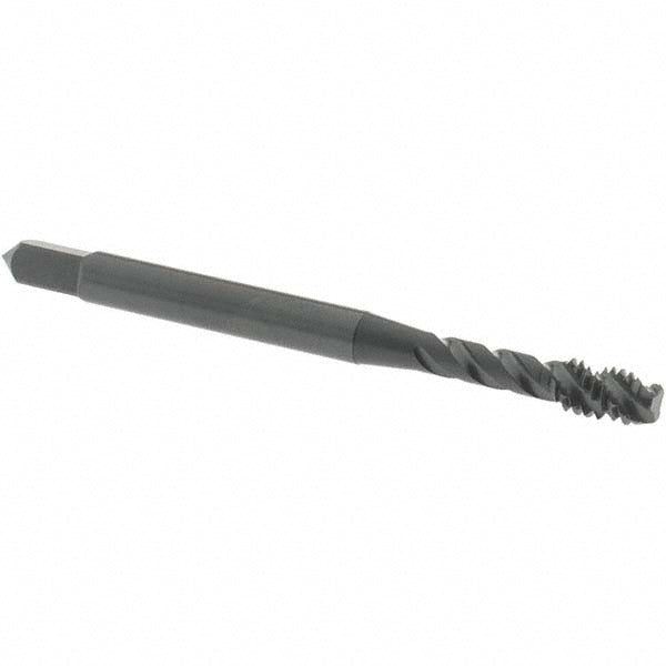 OSG 1724301 Spiral Flute Tap: #8-32 UNC, 3 Flutes, Modified Bottoming, 3B Class of Fit, Vanadium High Speed Steel, Oxide Coated