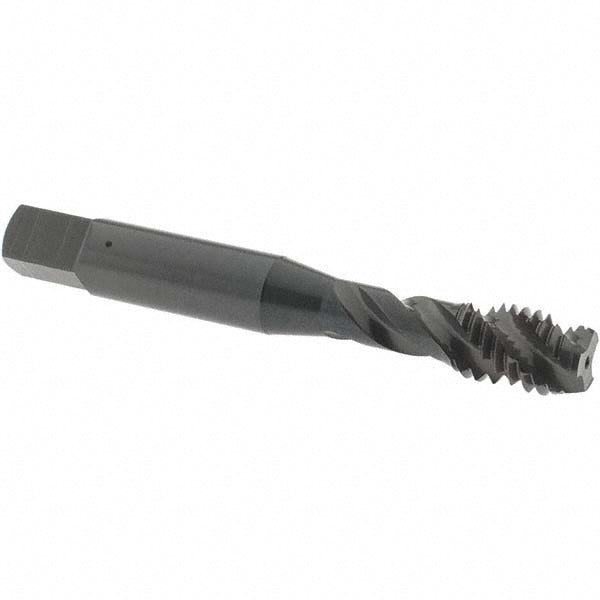 OSG 1723001 Spiral Flute Tap: 3/8-16 UNC, 3 Flutes, Modified Bottoming, 2B Class of Fit, Vanadium High Speed Steel, Oxide Coated