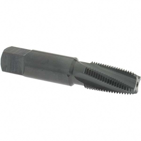 OSG 1735101 1/8-27 NPT, 15° Helix, 4 Flutes, Modified Bottoming Chamfer, Oxide Finish, Vanadium High Speed Steel, Spiral Flute Pipe Tap