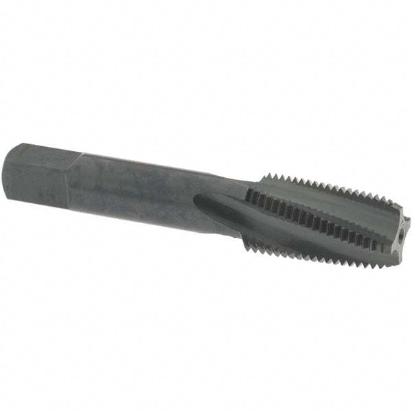 OSG 1735201 1/8-27 NPT, 15° Helix, 4 Flutes, Modified Bottoming Chamfer, Oxide Finish, Vanadium High Speed Steel, Spiral Flute Pipe Tap