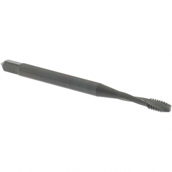 OSG 1752001 Spiral Flute Tap: #4-40 UNC, 2 Flutes, Modified Bottoming, 2B/3B Class of Fit, Powdered Metal, Oxide Coated