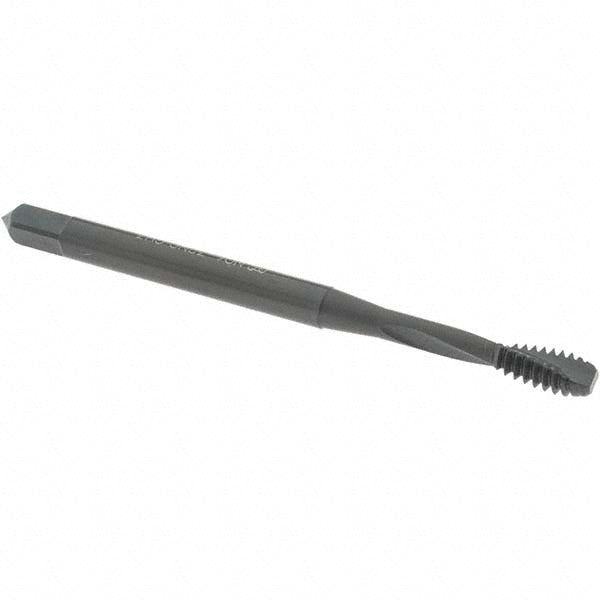 OSG 1752201 Spiral Flute Tap: #6-32 UNC, 2 Flutes, Modified Bottoming, 2B Class of Fit, Powdered Metal, Oxide Coated
