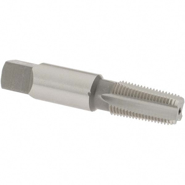 OSG 1736000 Standard Pipe Tap: 1/8-27, NPT, 4 Flutes, Cobalt, Bright/Uncoated