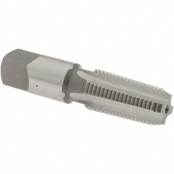 OSG 1736100 Standard Pipe Tap: 1/4-18, NPT, 4 Flutes, Cobalt, Bright/Uncoated