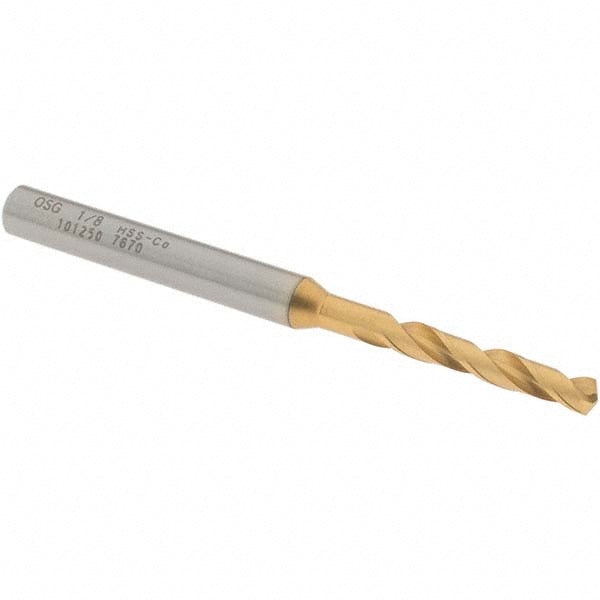 OSG 10125005 Screw Machine Drill Bit: 1/8" (0.1250) Dia, 130 deg, Cobalt