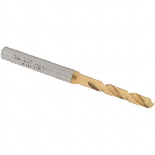 OSG 10140605 Screw Machine Drill Bit: 9/64" (0.1406) Dia, 130 deg, Cobalt