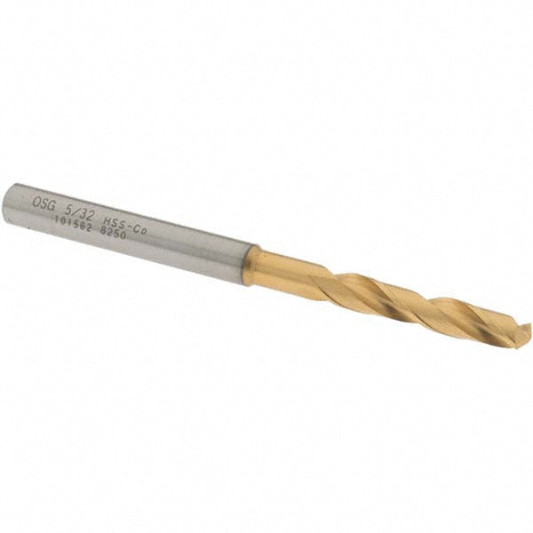 OSG 10156205 Screw Machine Drill Bit: 5/32" (0.1562) Dia, 130 deg, Cobalt