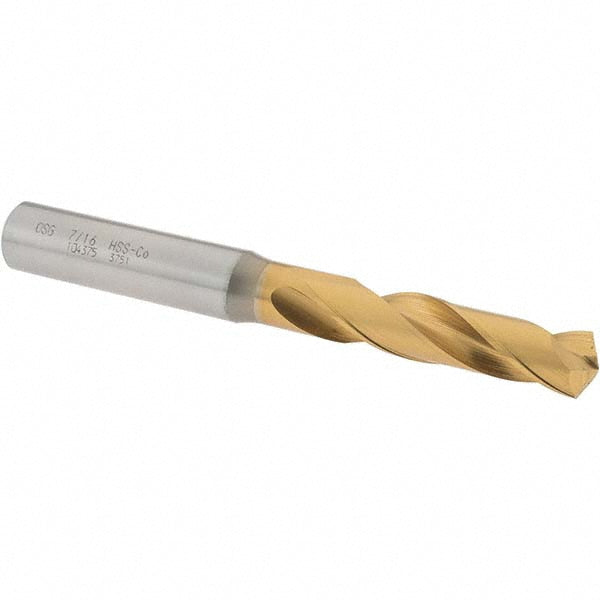 OSG 10437505 Screw Machine Drill Bit: 7/16" (0.4375) Dia, 130 deg, Cobalt
