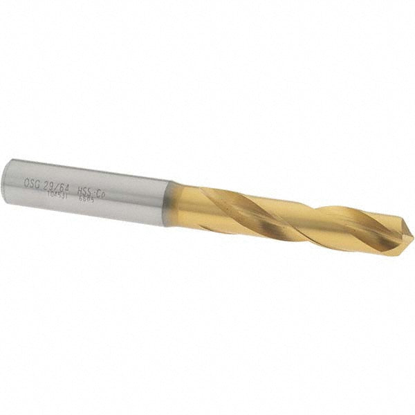 OSG 10453105 Screw Machine Drill Bit: 29/64" (0.4531) Dia, 130 deg, Cobalt