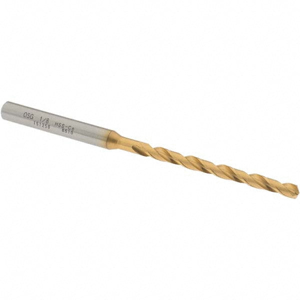 OSG 15125005 Jobber Length Drill Bit: 1/8" (0.1250) Dia, 130 deg, Cobalt