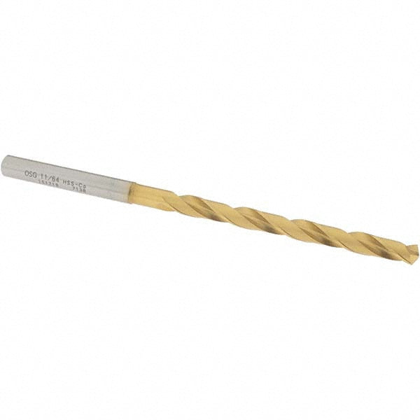 OSG 15171905 Jobber Length Drill Bit: 11/64" (0.1719) Dia, 130 deg, Cobalt