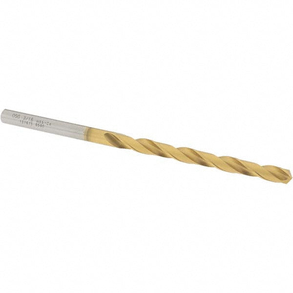 OSG 15187505 Jobber Length Drill Bit: 3/16" (0.1875) Dia, 130 deg, Cobalt