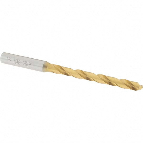 OSG 15281205 Jobber Length Drill Bit: 9/32" (0.2812) Dia, 130 deg, Cobalt