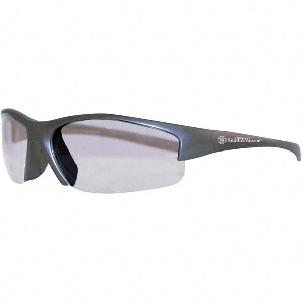 Smith & Wesson 21298 Safety Glasses: Scratch-Resistant, Polycarbonate, Clear Mirror Lenses, Full-Framed