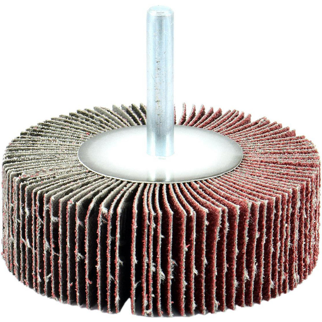 ARC Abrasives 11289 Mounted Flap Wheels; Mount Type: Shank; Outside Diameter (Inch): 2; Face Width (Inch): 1; Abrasive Type: Coated; Abrasive Material: Aluminum Oxide; Grade: Fine