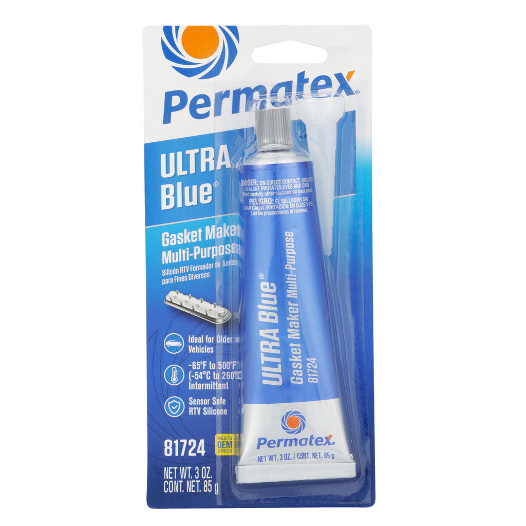 Permatex 81724 Ultra Blue RTV Silicone Gasket Maker, 3 oz