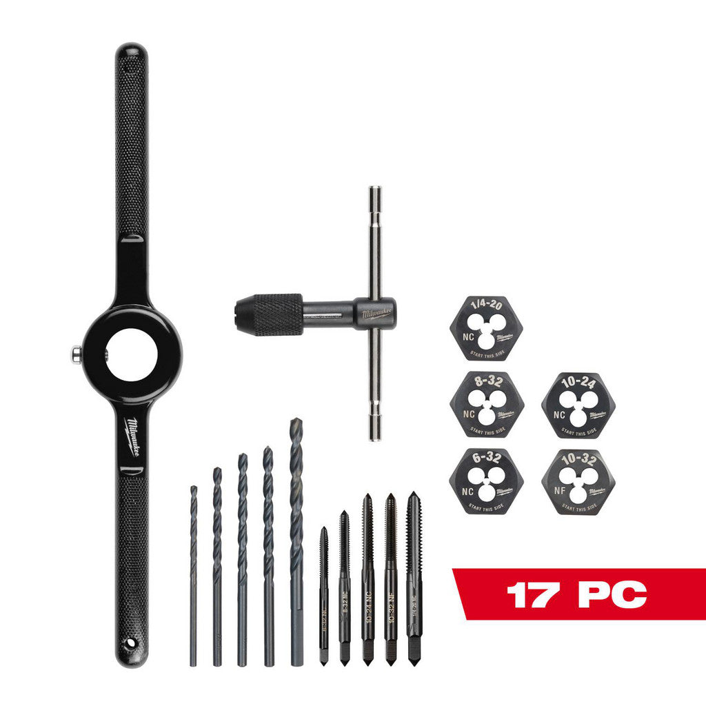 Milwaukee Tool 49-22-5600 17PC SAE Tap and Die Set