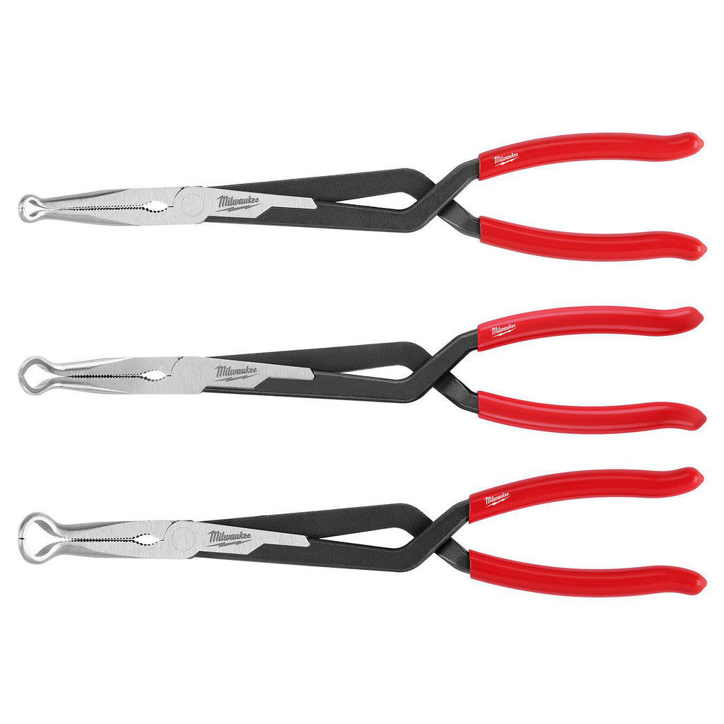 Milwaukee Tool 48-22-6563 3 Pc Long Reach Hose Grip Pliers Set: 13"