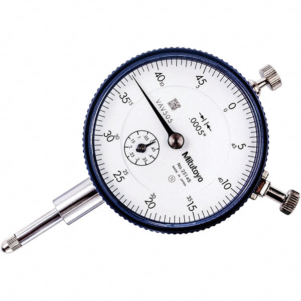 Mitutoyo 2514AB Dial Drop Indicator: 0.5000" Max Measurement, 0-50 Dial Reading, 0.000500" Accuracy
